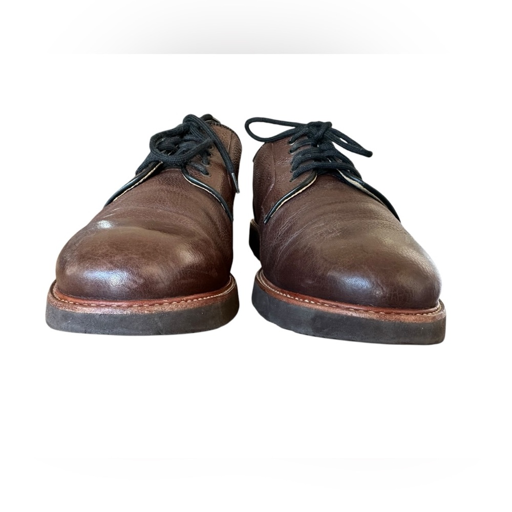 Samuel Hubbard Highlander Men US 12 Brown Pebbled Leather Oxford Dress Shoe - Picture 3 of 11